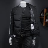 7140冬季新款男士棒球外套休闲保暖白鸭绒羽绒服，男装羽绒服，钱塘2010-1