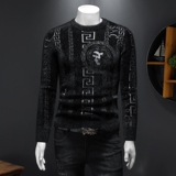 3921冬季新款狮子图案提花加厚水貂绒保暖毛衣P140控价238，男装针织衫/毛衣，钱塘2010-1