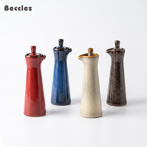 BECCLES 熠彩陶瓷调味壶油壶醋壶酱油壶餐厅调味罐家用厨房调味瓶