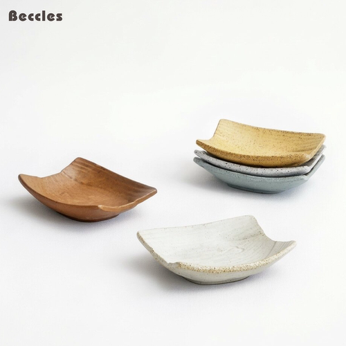 BECCLES粗陶复古船形小吃碟