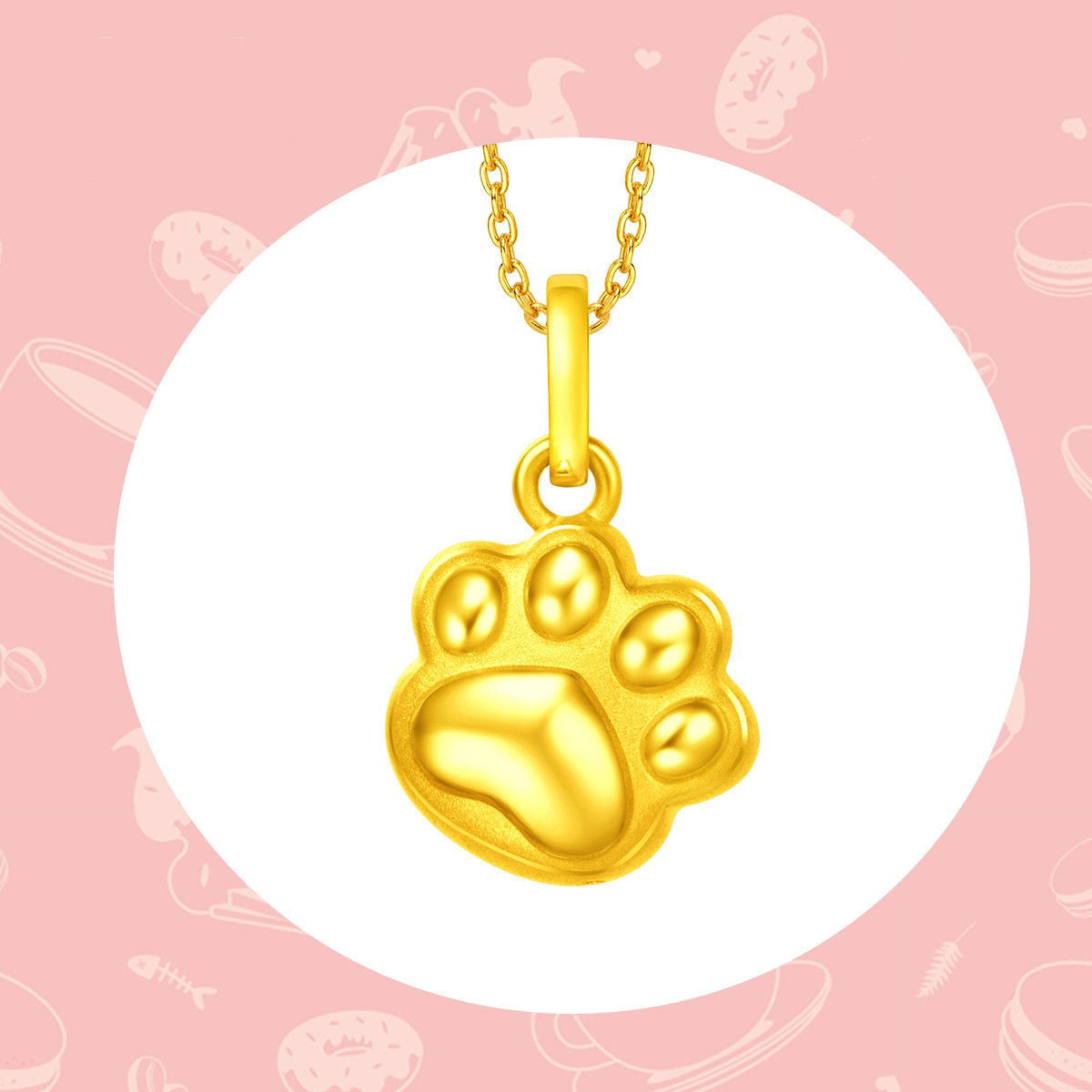 Gold necklace Student money 3D gold Cute kitten Pendant Gold chain 999 Gold collar chainin the Jewelry/Diamond/Jade/Gold , Gold jewelery (New) , Choker  category - from Buy2taobao.com to provide professional Taobao agent buy service
