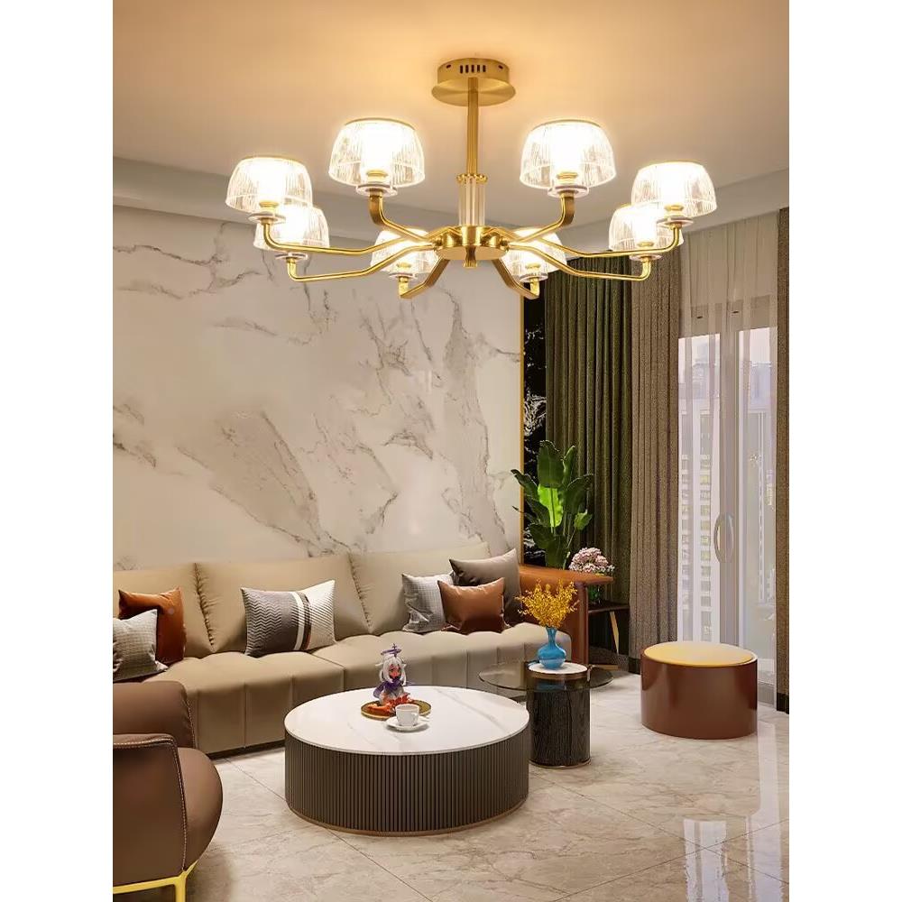 创油风客厅吊灯欧法式简约现代轻奢北卧室意思锦（灯奶网红高颜值