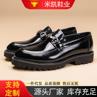 Men's British loafers business leather men's shoes男真皮鞋