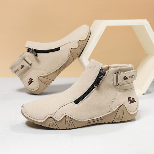 Handmade stitched women's flat casual shoes手工缝线女鞋平底