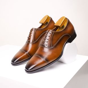 Genuine leather men's casual leather shoes for formal wear