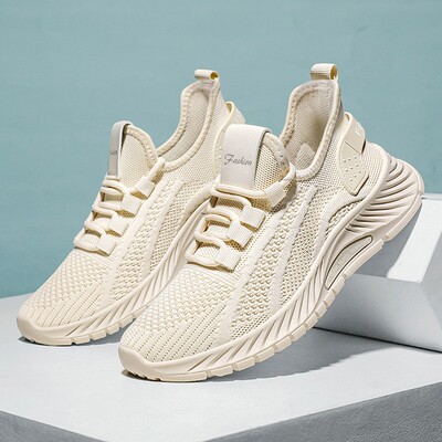 Women's plus size fly woven breathable mesh sports shoes网鞋