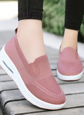 Women's thick soled plus size casual lazy cloth shoes女布鞋