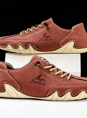 Sailing shoes men's low cut Martin shoes large size帆船鞋男