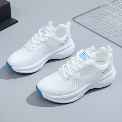 Women white shoes, thick soled running shoes女白鞋跑步运动鞋