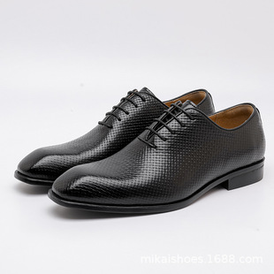 Men lace up business suit Oxford leather shoes男系带真皮皮鞋