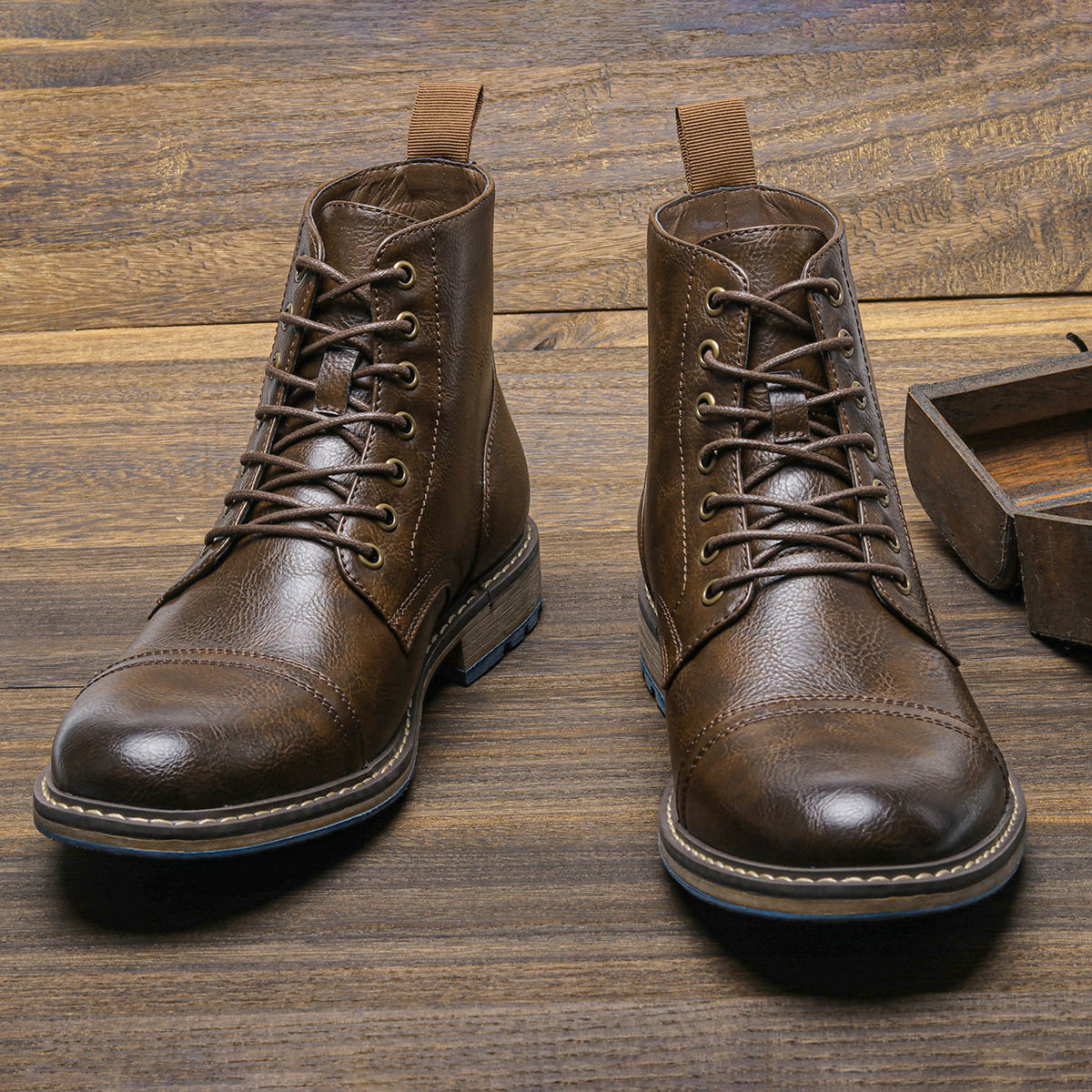 Men's workwear shoes Martin boots工装鞋男士单靴跨境马丁靴男