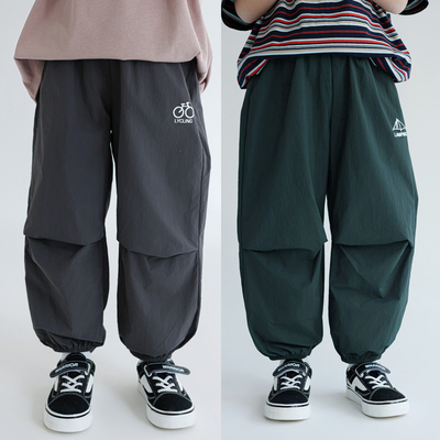 夏季男童凉感速干防蚊山系长裤