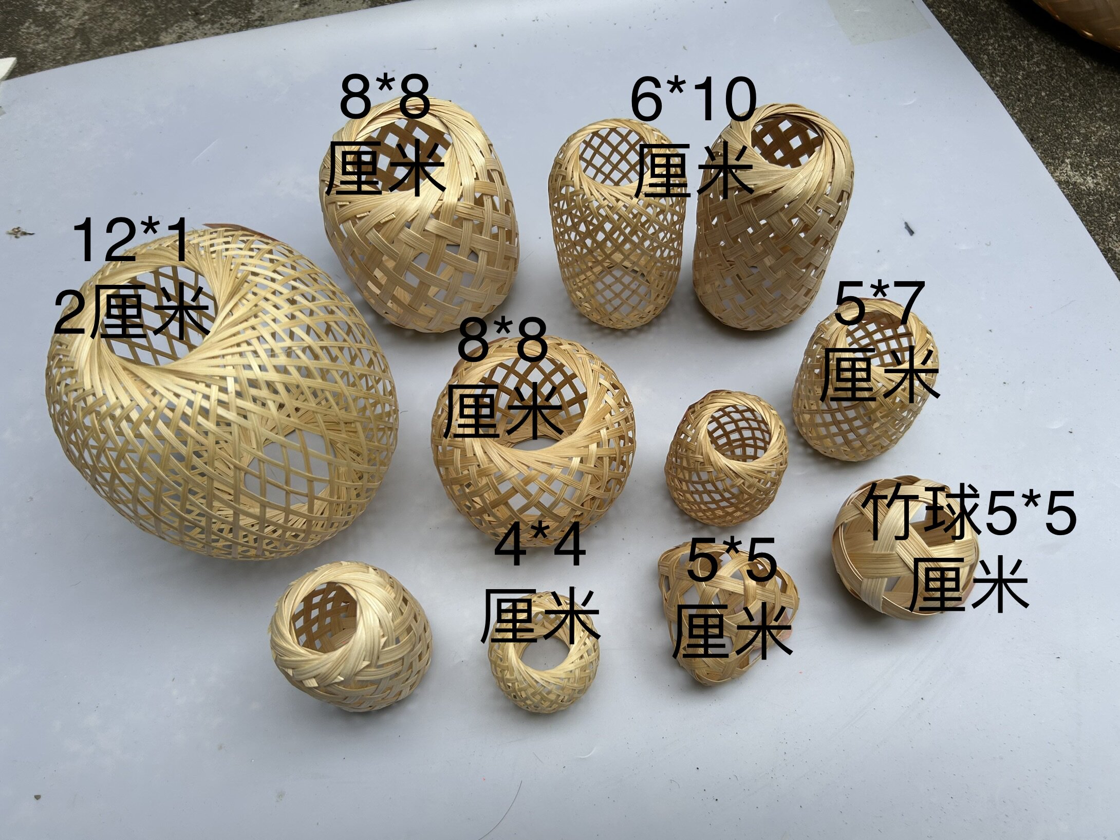 竹编精编手提小灯笼潮汕小鸡小红笼子精致小巧圆形手编装饰儿童