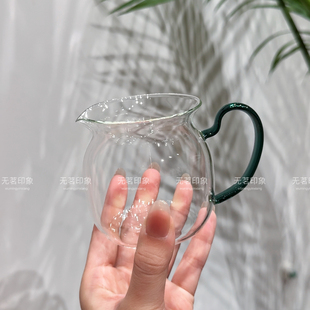 圆满玻璃公道杯高硼硅耐热分茶器泡茶神器家用茶具配件茶海200ml