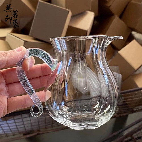 洛神高硼硅玻璃公道杯家用功夫茶具公杯耐高温耐热匀杯茶海分茶器