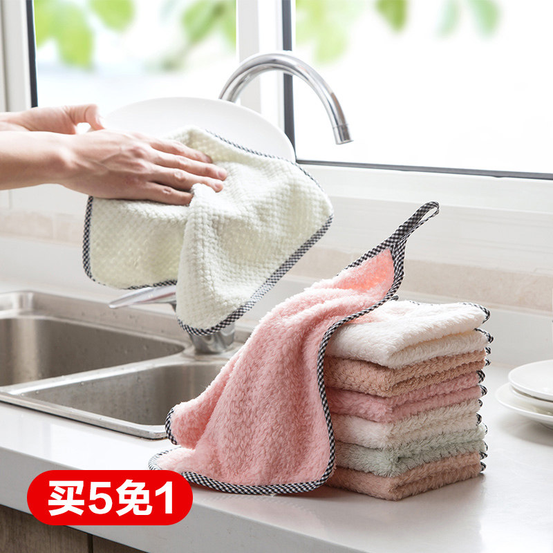 可挂式擦手巾厨房不掉毛吸水抹布