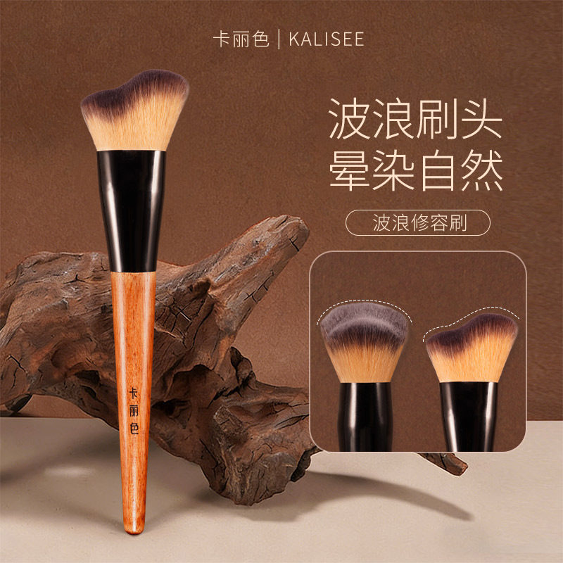 卡丽色木韵L015波浪修容刷小脚丫修饰侧脸贴合轮廓斜角化妆刷阴影图片