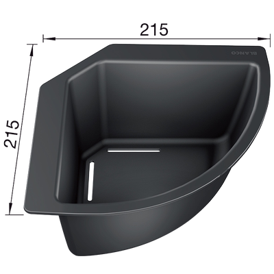 铂浪高blanco置物架转角厨房水槽