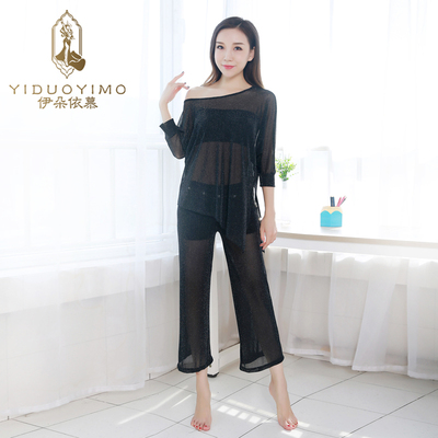 伊朵依慕网纱肚皮舞练功套装