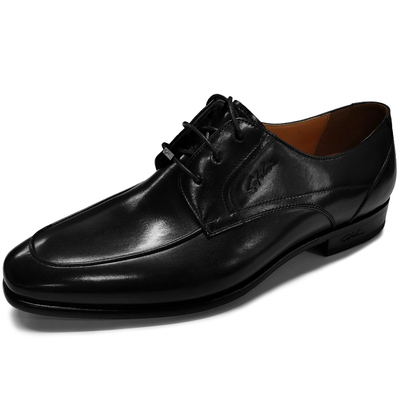进口沙驰免粘皮底商务正装皮鞋