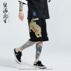 Sea new pattern Double Standard Beast Chinese style Guochao Chinese style Mosaic Embroidery Explosive money summer shorts men and women