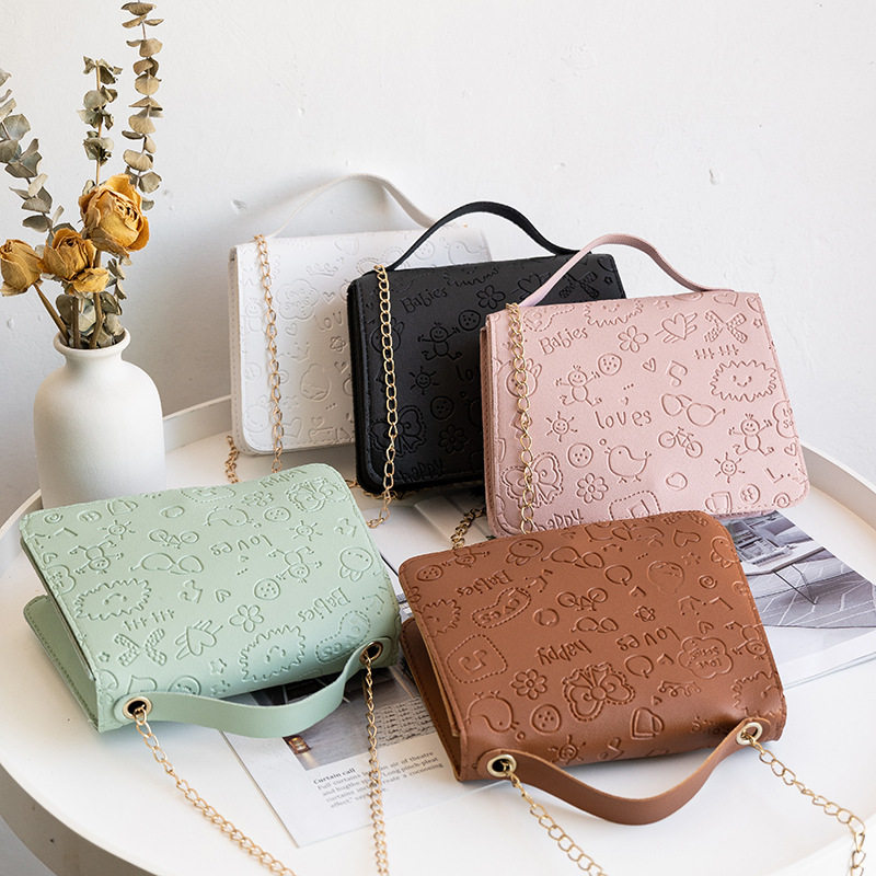 女士个性印花单肩小方包冬韩版新品包盖式斜跨零钱包,箱包皮具/热销女包/男包,通用款女包,淘宝优惠券,粉丝福利购,淘宝优惠卷