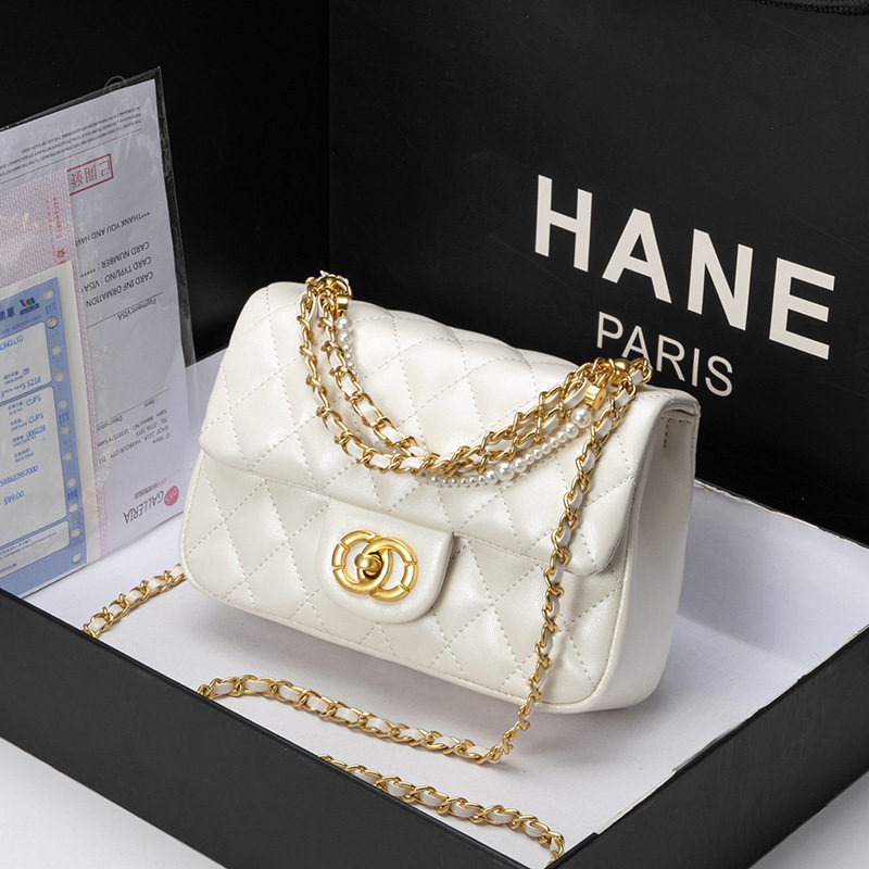 2025春夏新款时尚简约珍珠链条手提女包小香风单肩菱格斜挎小方包,箱包皮具/热销女包/男包,通用款女包,淘宝优惠券,粉丝福利购,淘宝优惠卷