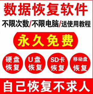 电脑硬盘数据恢复软件U盘sd卡误删除格式化恢复视频照片文件修复