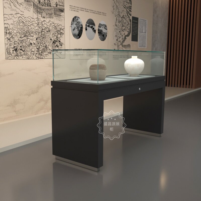 博物馆展示柜文物古董玻璃展示柜纪念馆陈列柜定制美术馆瓷器民俗