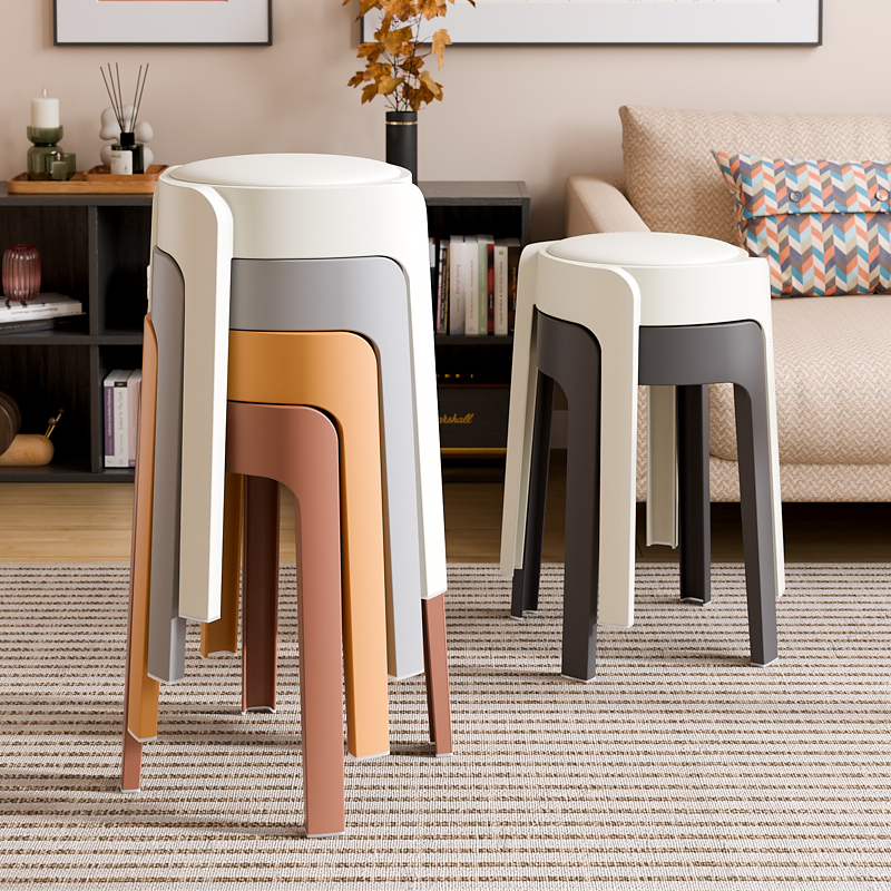 塑料凳子家用结实耐用特厚可叠放