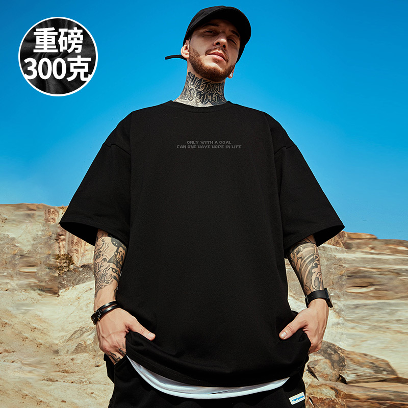 潮流大码宽松休闲短袖