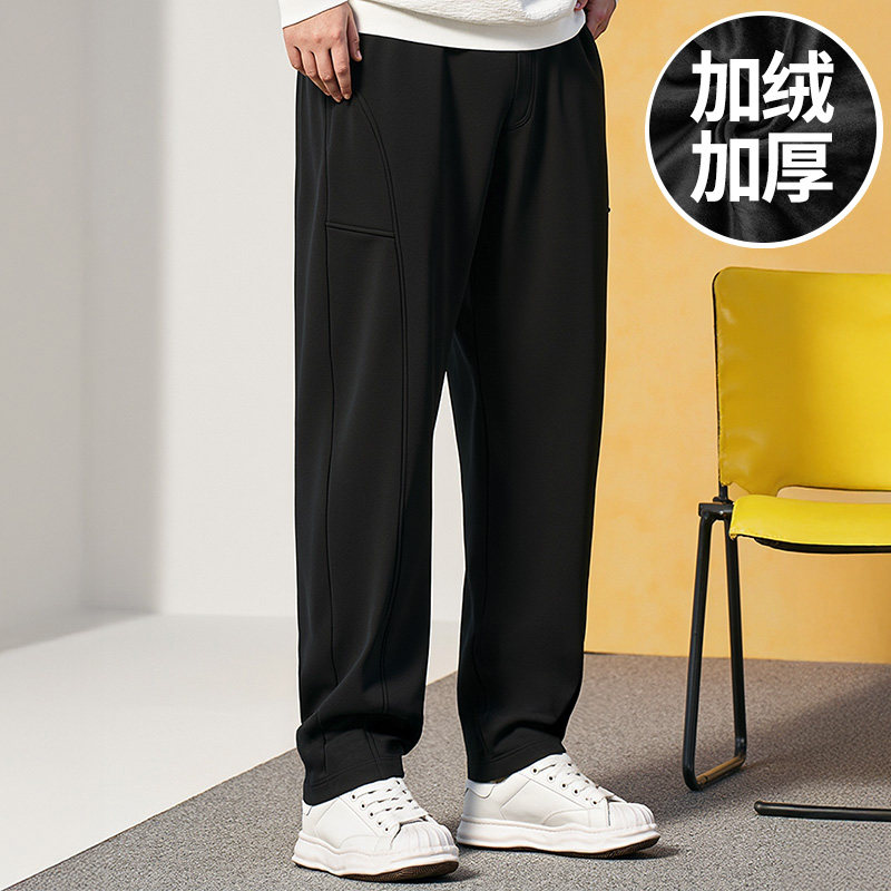 200-300斤弯刀裤加肥加大码直筒加绒胖子品牌男装宽松秋冬款长裤,男装,休闲裤,淘宝优惠券,粉丝福利购,淘宝优惠卷