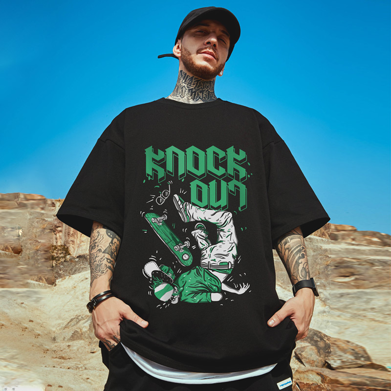 五分袖潮流大码宽松休闲