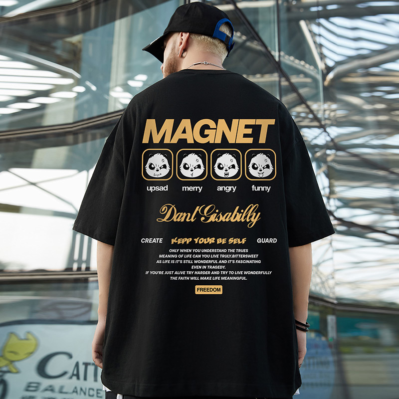 五分袖休闲宽松大码潮牌