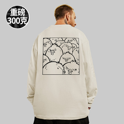 潮流大码长袖宽松休闲长袖