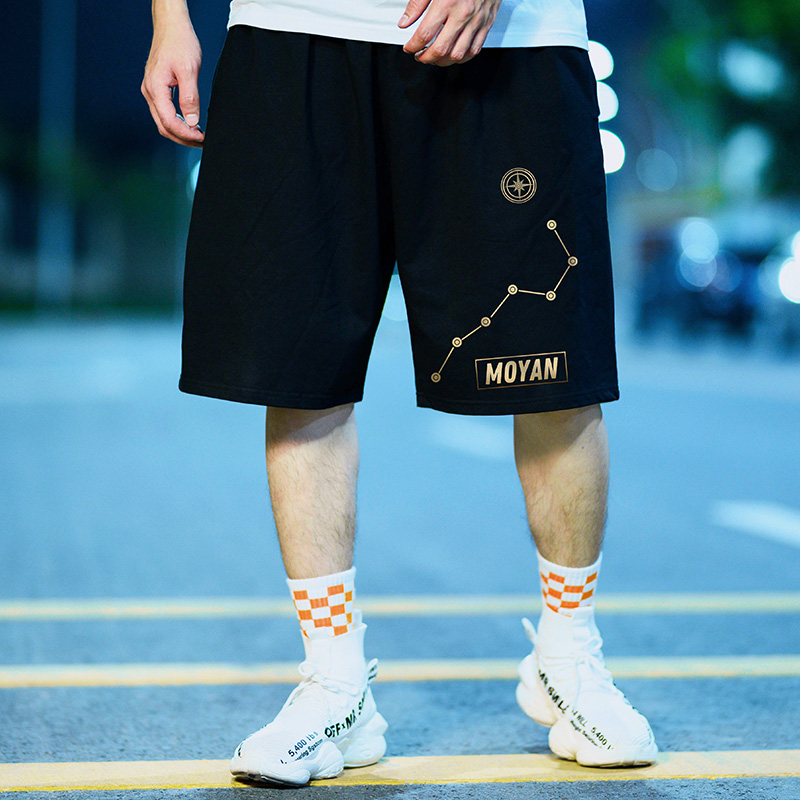 休闲宽松潮加肥加大篮球五分裤