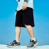 纯色宽松短裤 裤 男潮牌ins运动裤 夏季 加肥加大五分裤 大码 子篮球裤