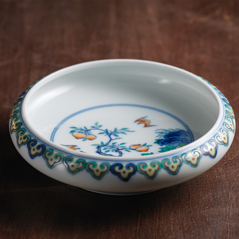 观复博物馆手绘青花文房仿古瓷器