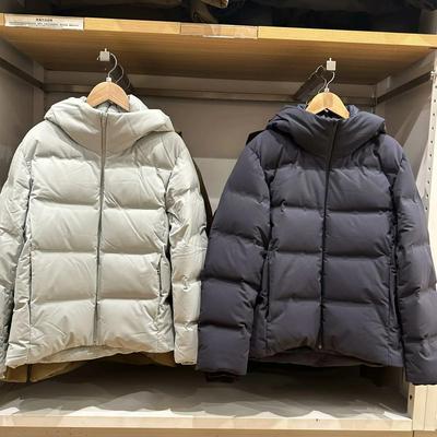 男女装无缝羽绒连帽外套