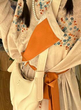 诗野原创汉服 岁长安 唐制圆领袍印花大放量春秋款复原蓝色灯笼裤