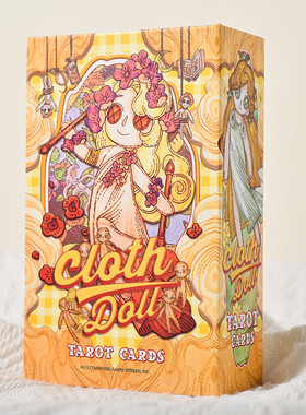 正版原创布偶塔罗牌CLOTH DolL TAROT韦特初学者桌游卡牌解读教程