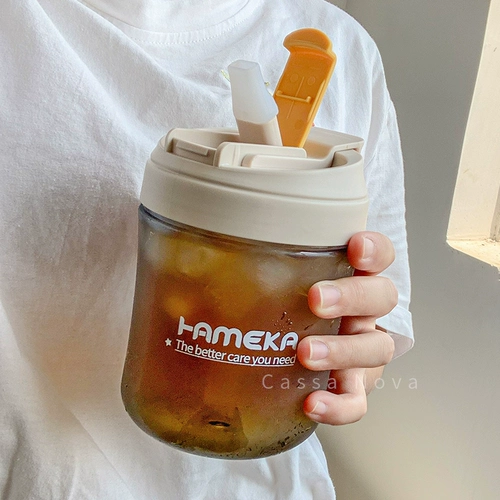 Вместительный и большой высококачественный пластиковый стакан со стаканом, популярно в интернете, коллекция 2023