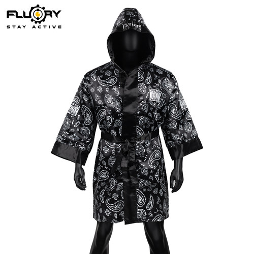 FLUORY拳击泰拳战袍出场披风