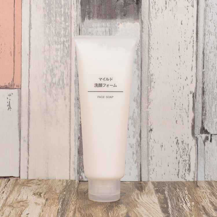 日本无印良品洗面奶女深层清洁补水保湿温和型泡沫洁面乳120g