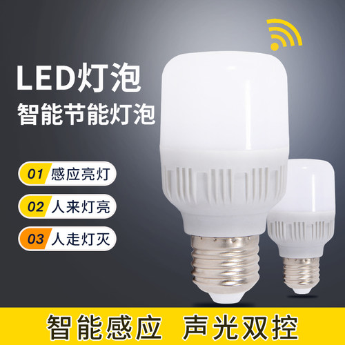 LED楼梯车库过道声感应灯声控灯
