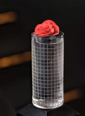 酒吧聚采刻花超薄斜身柯林杯HighBall杯嗨棒杯金汤力杯柯林海波杯