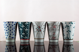 鸡尾酒杯230毫升 陶瓷酒杯复古怀旧 酒吧聚采 中国风系列鸡尾酒杯