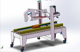 全自动折盖封箱机3D模型图纸 Solidworks设计