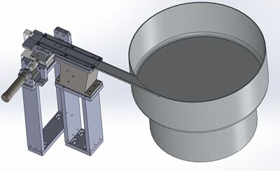 垫片振盘直振送料器分料结构3D数模图纸 Solidworks设计