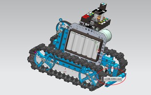 小型履带坦克机器人3D图纸 step格式